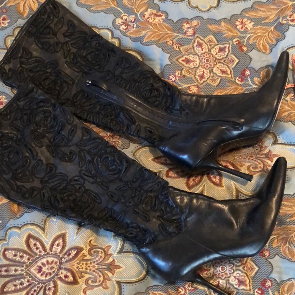 Italian Leather Knee boot